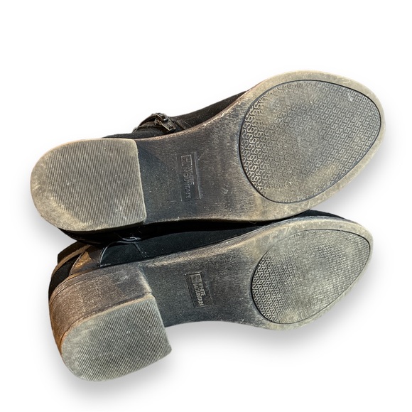 White Mountain Leather Suede Ankle Boots - Picture 4 of 4